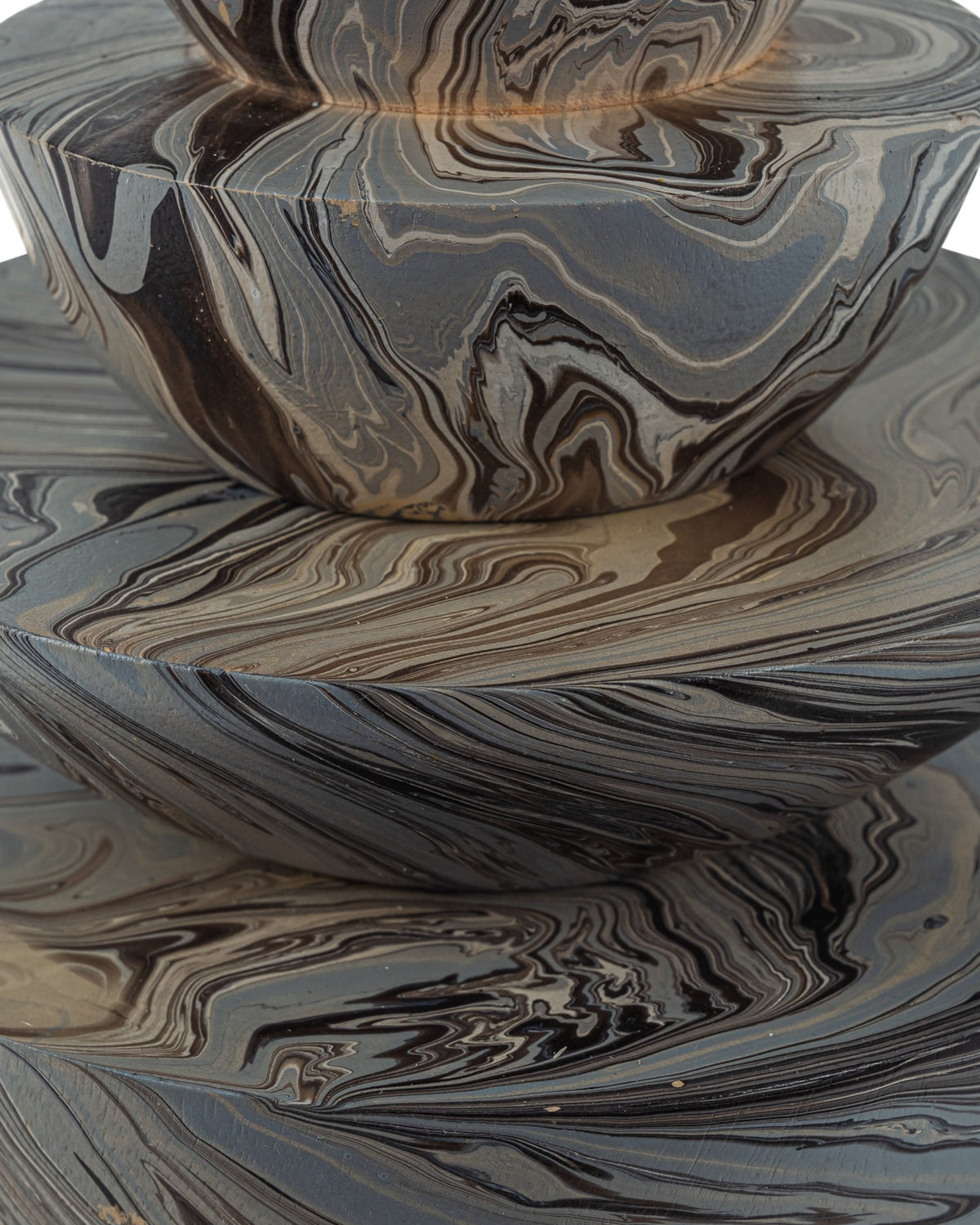 Currey and Company - 1200-1049 - Box Set of 3 - Marbleized - Marbleized Gray