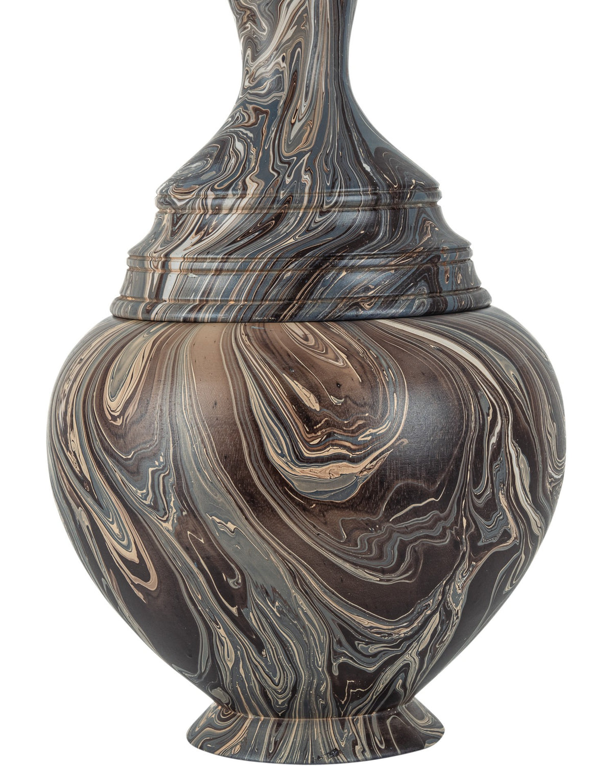 Currey and Company - 1200-1050 - Box - Marbleized - Marbleized Brown