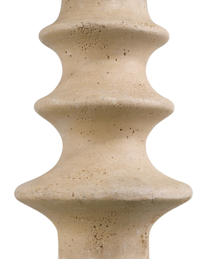 Currey and Company - 3000-0321 - Accent Table - Rollins - Beige