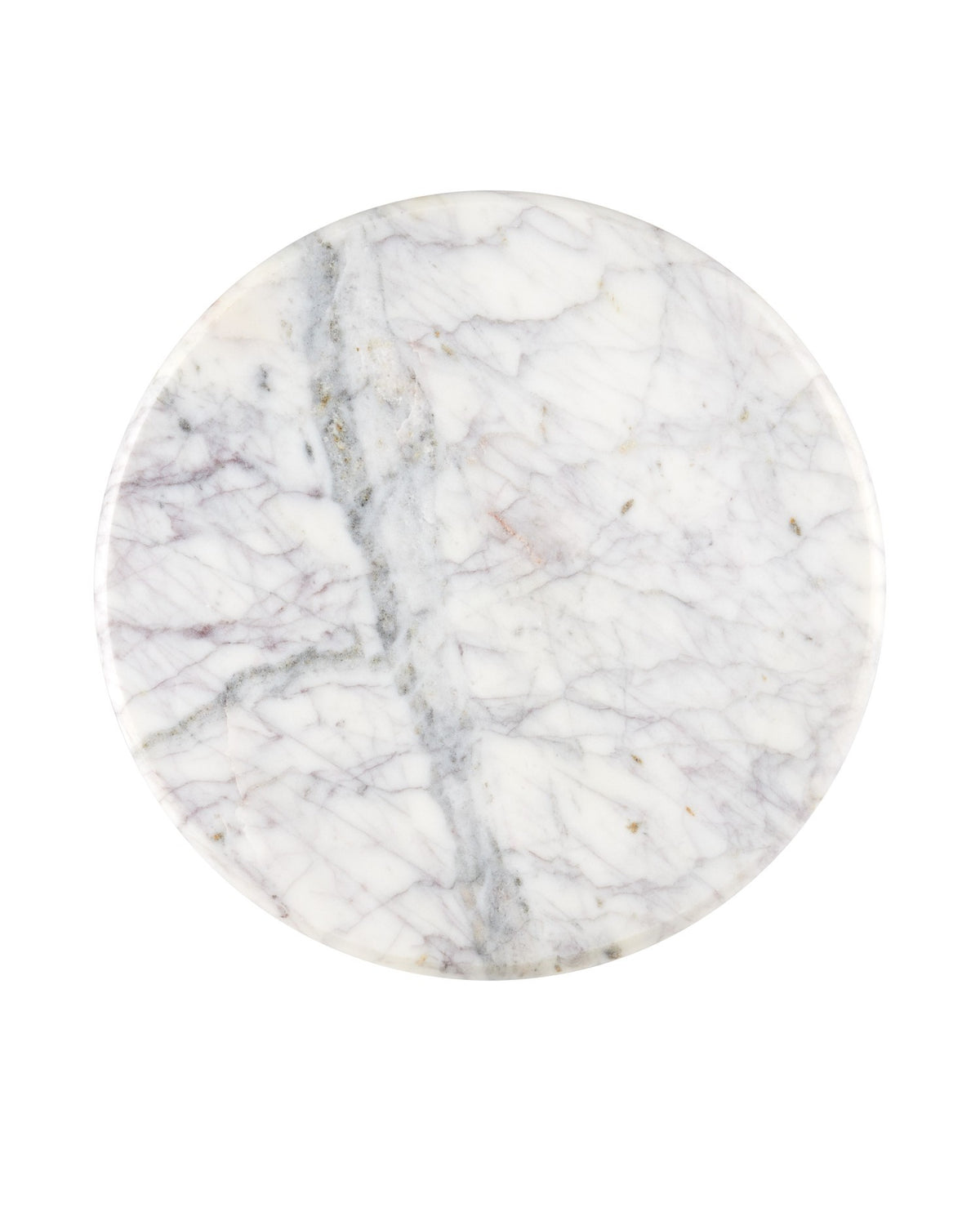 Currey and Company - 3000-0323 - Drinks Table - Passementerie White Marble Drinks Table - Natural White