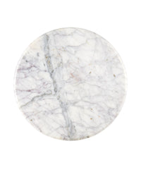 Currey and Company - 3000-0323 - Drinks Table - Passementerie White Marble Drinks Table - Natural White