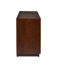 Currey and Company - 3000-0324 - Credenza - Jardin - Walnut/Antique Brass