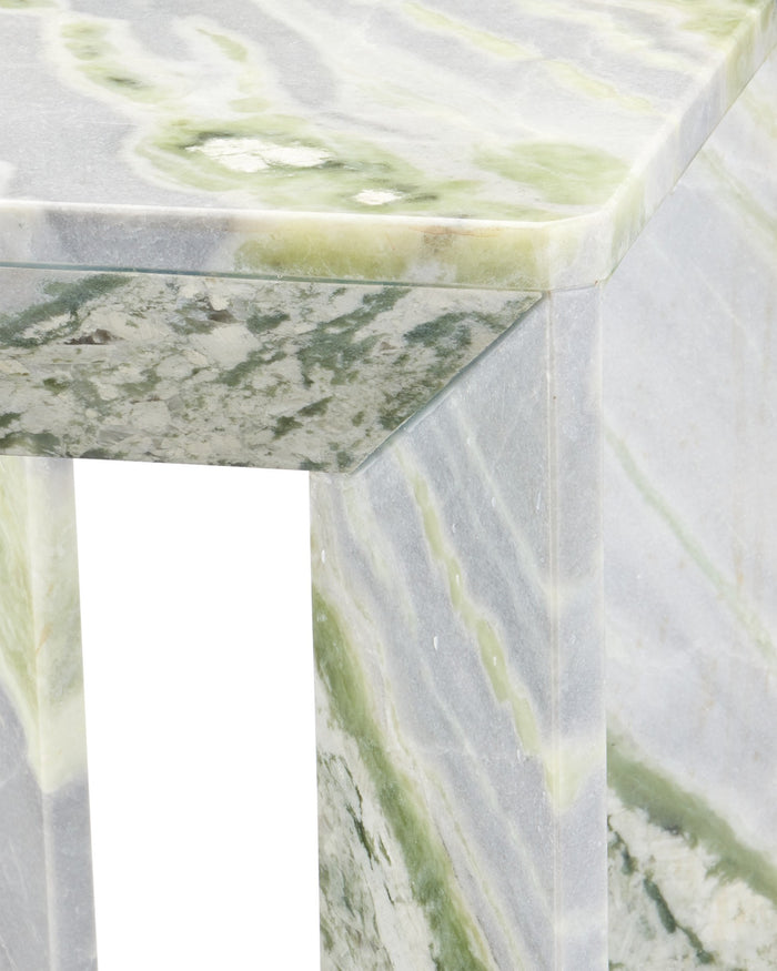 Currey and Company - 3000-0326 - Accent Table - Minerale Green Onyx Accent Table - Natural