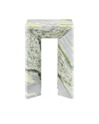 Currey and Company - 3000-0326 - Accent Table - Minerale Green Onyx Accent Table - Natural