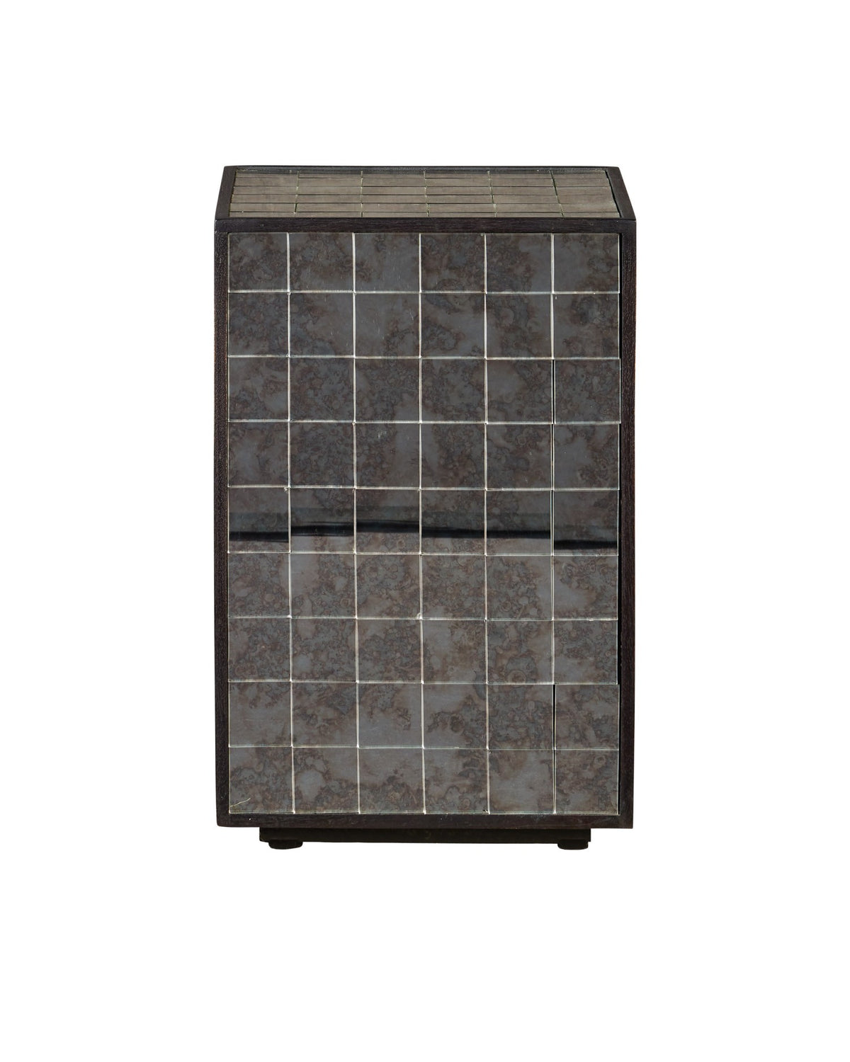 Currey and Company - 3000-0328 - Accent Table - Mosaico - Ebony/Antique Mirror