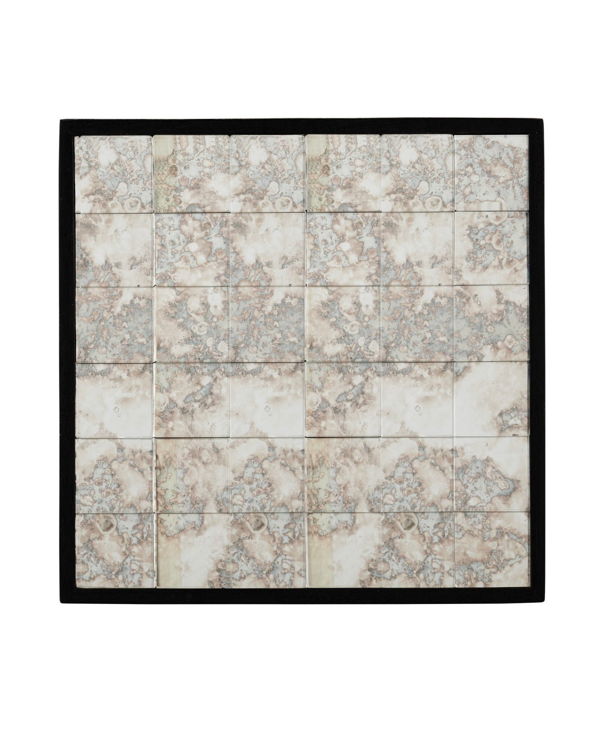 Currey and Company - 3000-0329 - Pedestal - Mosaico - Ebony / Antique Mirror