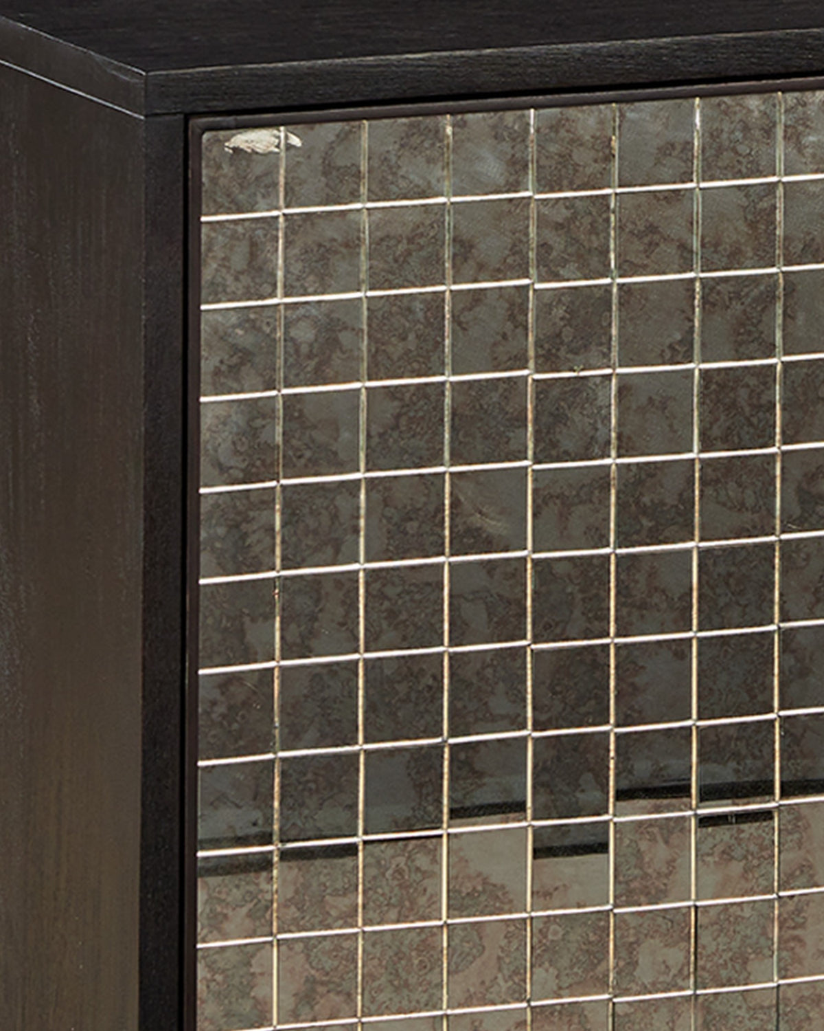 Currey and Company - 3000-0330 - Credenza - Mosaico - Ebony / Antique Mirror