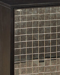 Currey and Company - 3000-0330 - Credenza - Mosaico - Ebony / Antique Mirror