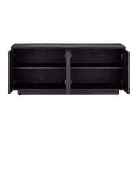 Currey and Company - 3000-0330 - Credenza - Mosaico - Ebony / Antique Mirror