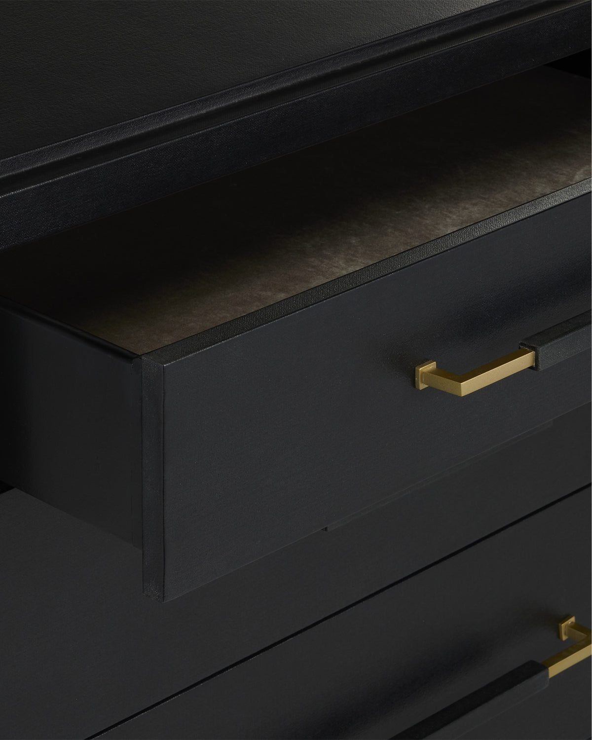 Currey and Company - 3000-0332 - Chest - Verona - Black / Natural / Champagne / Silver