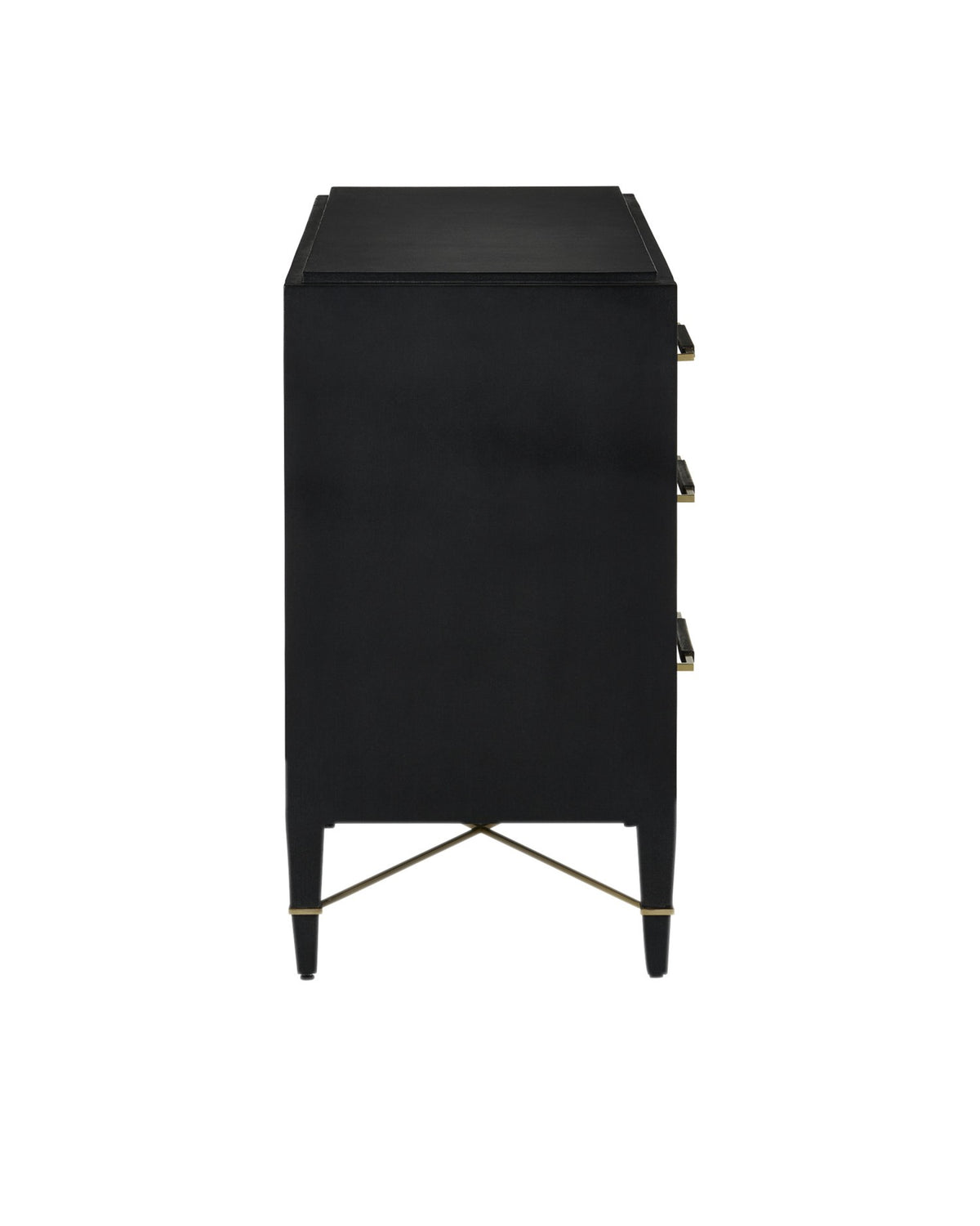 Currey and Company - 3000-0332 - Chest - Verona - Black / Natural / Champagne / Silver