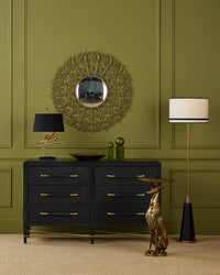 Currey and Company - 3000-0332 - Chest - Verona - Black / Natural / Champagne / Silver