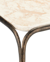 Currey and Company - 4000-0219 - Console Table - Crema - Natural/Bronze