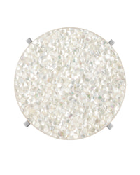 Currey and Company - 4000-0224 - Drinks Table - Gerri Dot - Natural / Polished Nickel