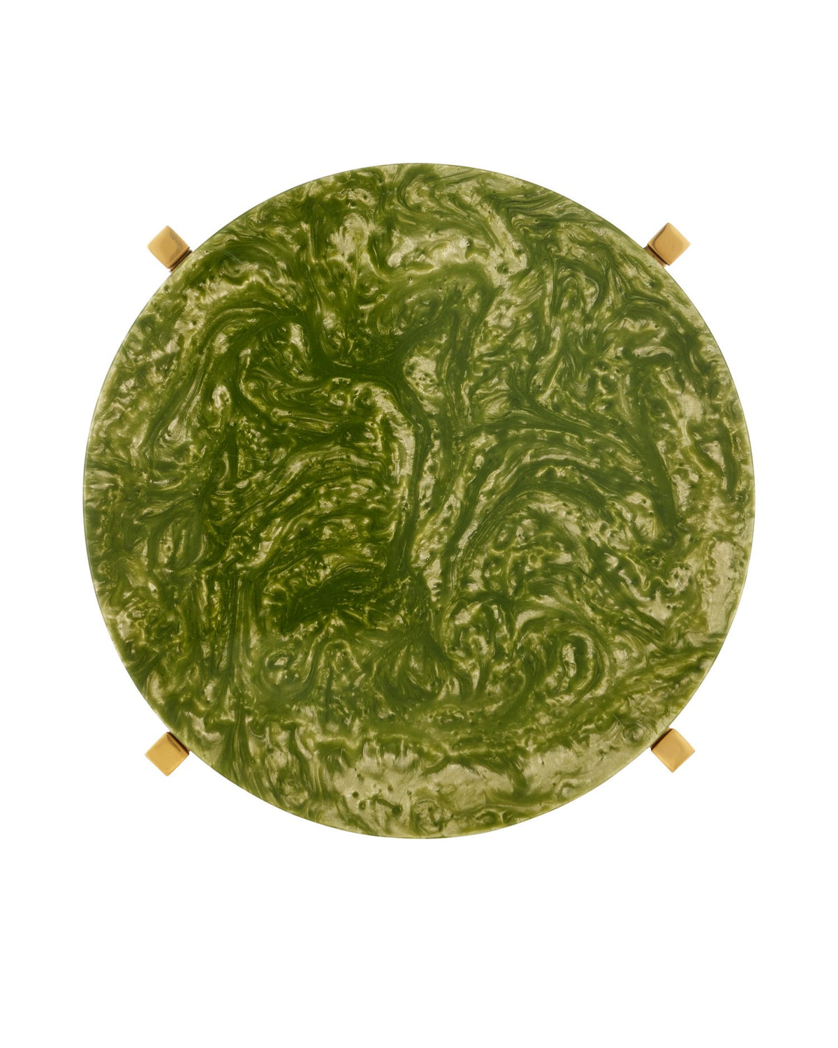 Currey and Company - 4000-0228 - Drinks Table - Rina - Green / Brass