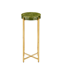 Currey and Company - 4000-0228 - Drinks Table - Rina - Green / Brass