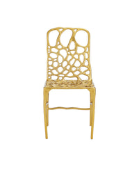Currey and Company - 4000-0231 - Side Chair - Honeycomb - Gold