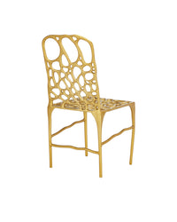 Currey and Company - 4000-0231 - Side Chair - Honeycomb - Gold