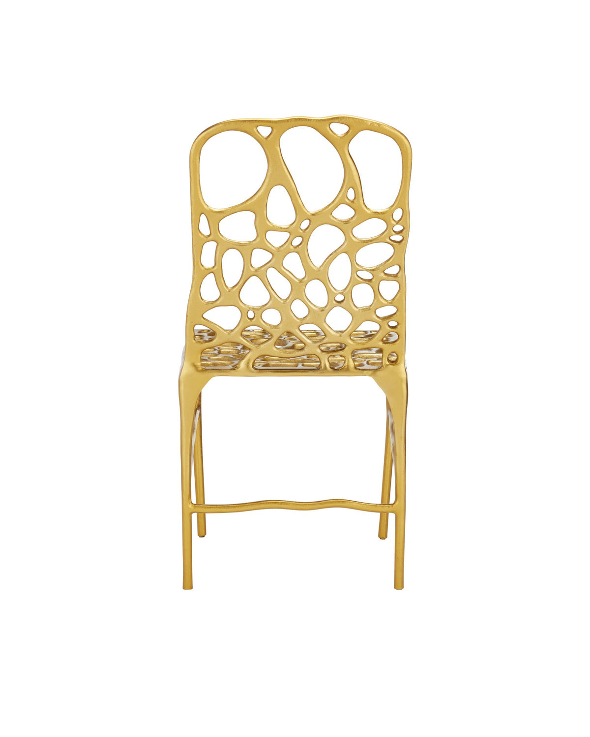 Currey and Company - 4000-0231 - Side Chair - Honeycomb - Gold
