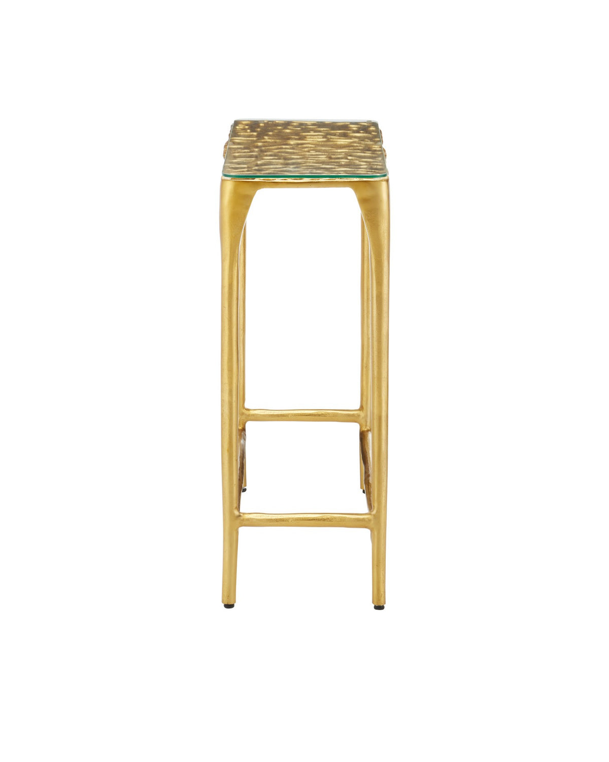 Currey and Company - 4000-0232 - Console Table - Honeycomb - Gold / Clear