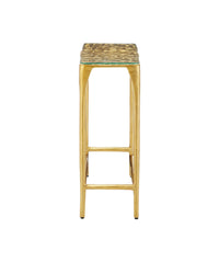 Currey and Company - 4000-0232 - Console Table - Honeycomb - Gold / Clear
