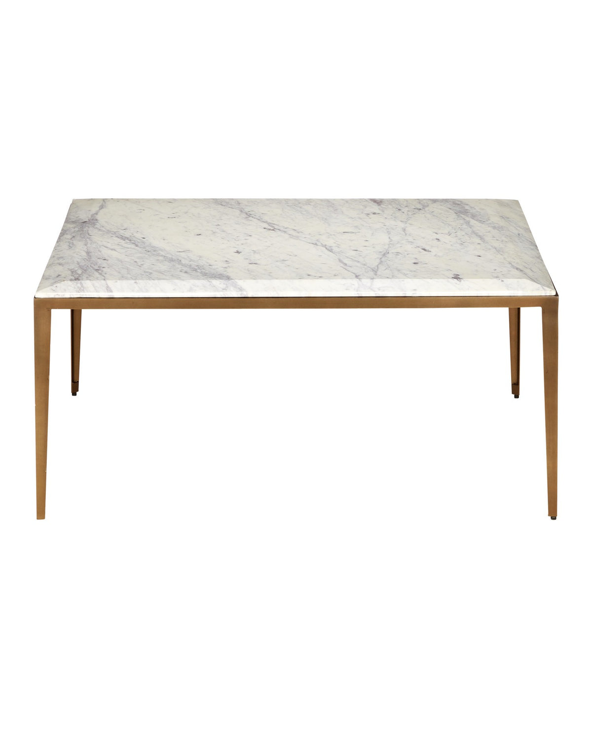 Currey and Company - 4000-0237 - Cocktail Table - Oblique - Natural / Antique Brass