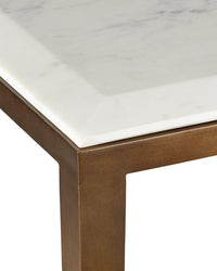 Currey and Company - 4000-0238 - Console Table - Oblique - Natural / Antique Brass