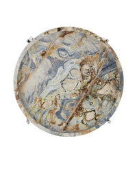 Currey and Company - 4000-0242 - Accent Table - Freya - Natural / Nickel