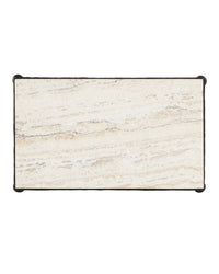 Currey and Company - 4000-0243 - Side Table - Agora - Natural / Rustic Bronze