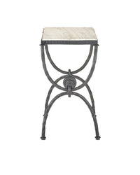 Currey and Company - 4000-0243 - Side Table - Agora - Natural / Rustic Bronze