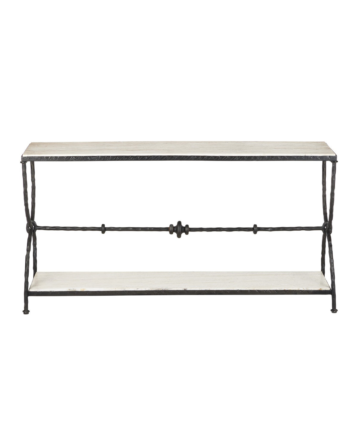 Currey and Company - 4000-0245 - Console Table - Agora - Natural/Rustic Bronze
