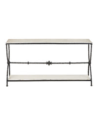 Currey and Company - 4000-0245 - Console Table - Agora - Natural/Rustic Bronze