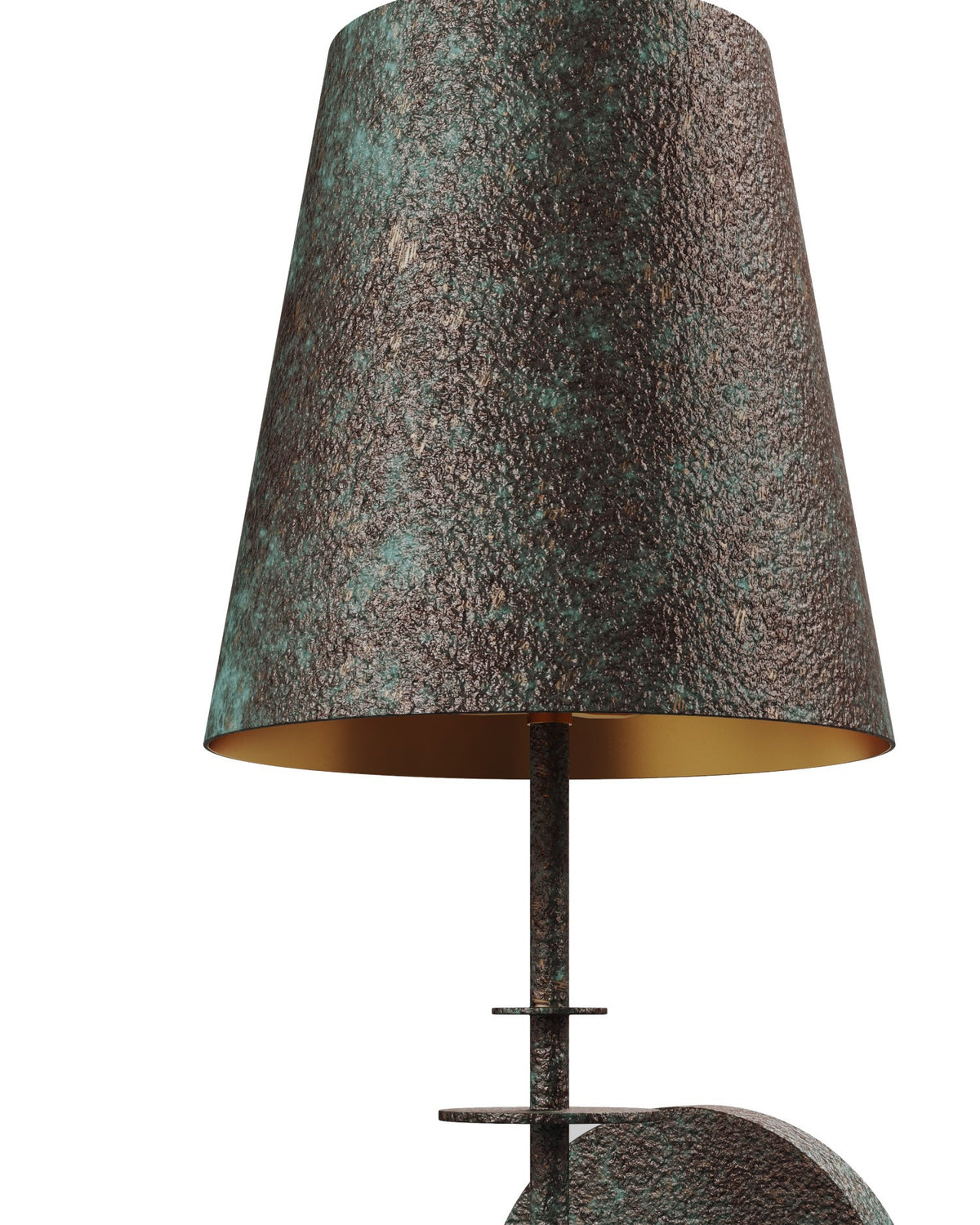 Currey and Company - 5000-0277 - One Light Wall Sconce - Anselm - Verde Bronze/Contemporary Gold