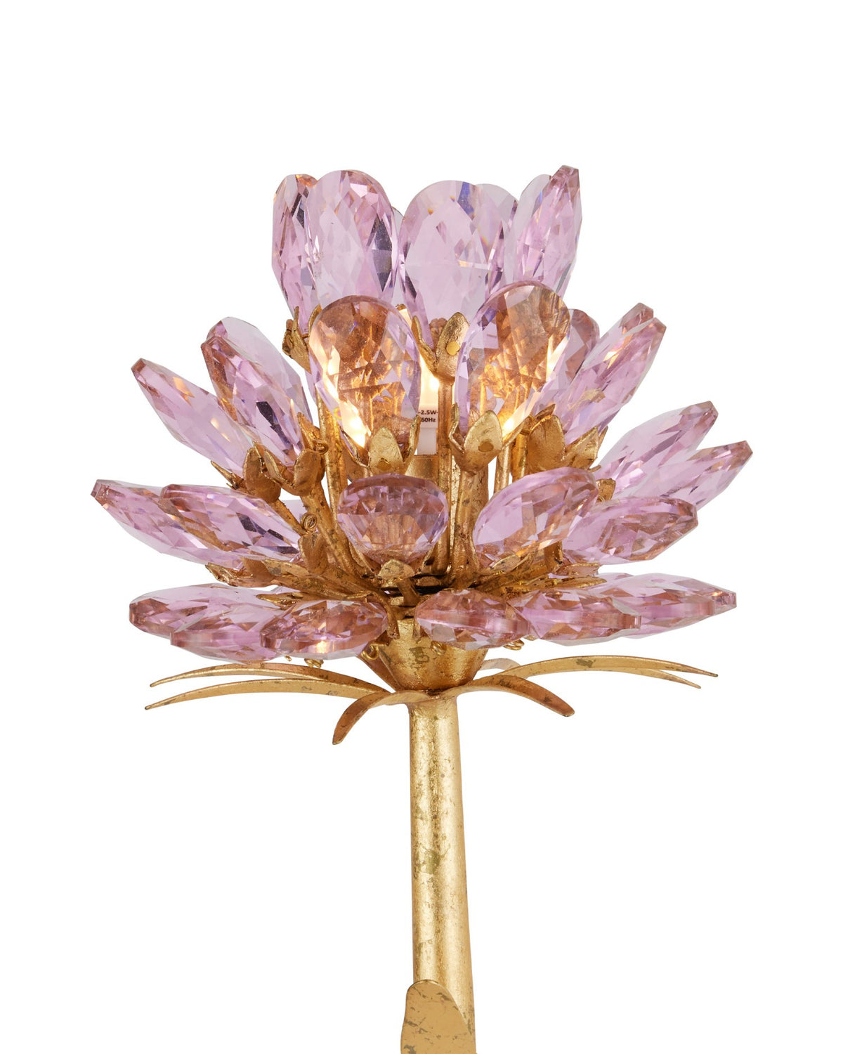 Currey and Company - 5000-0278 - Two Light Wall Sconce - Marilee - Pink / Dutch Gold Leaf