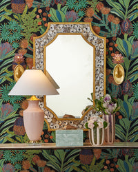 Currey and Company - 5000-0279 - One Light Wall Sconce - Marilee - Pink / Dutch Gold Leaf