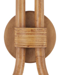 Currey and Company - 5000-0280 - Two Light Wall Sconce - Samsara - Natural / Saddle Tan