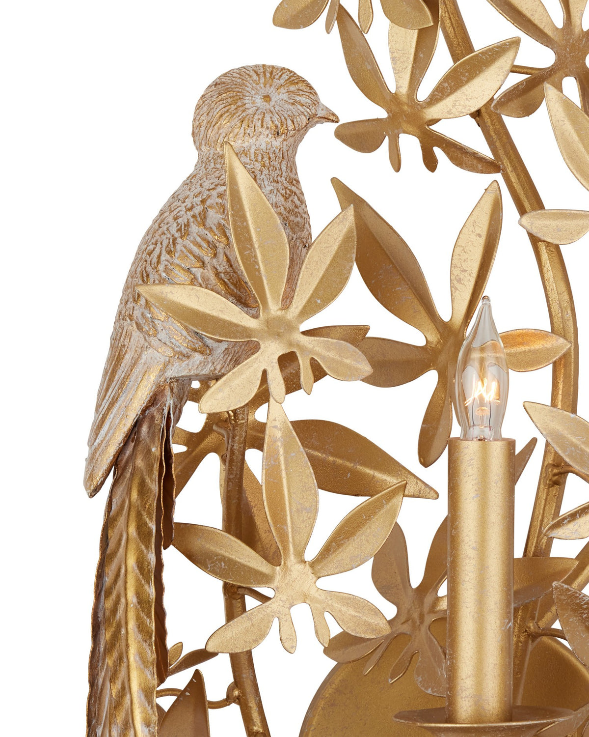 Currey and Company - 5000-0281 - One Light Wall Sconce - Aviary - Swedish Gold