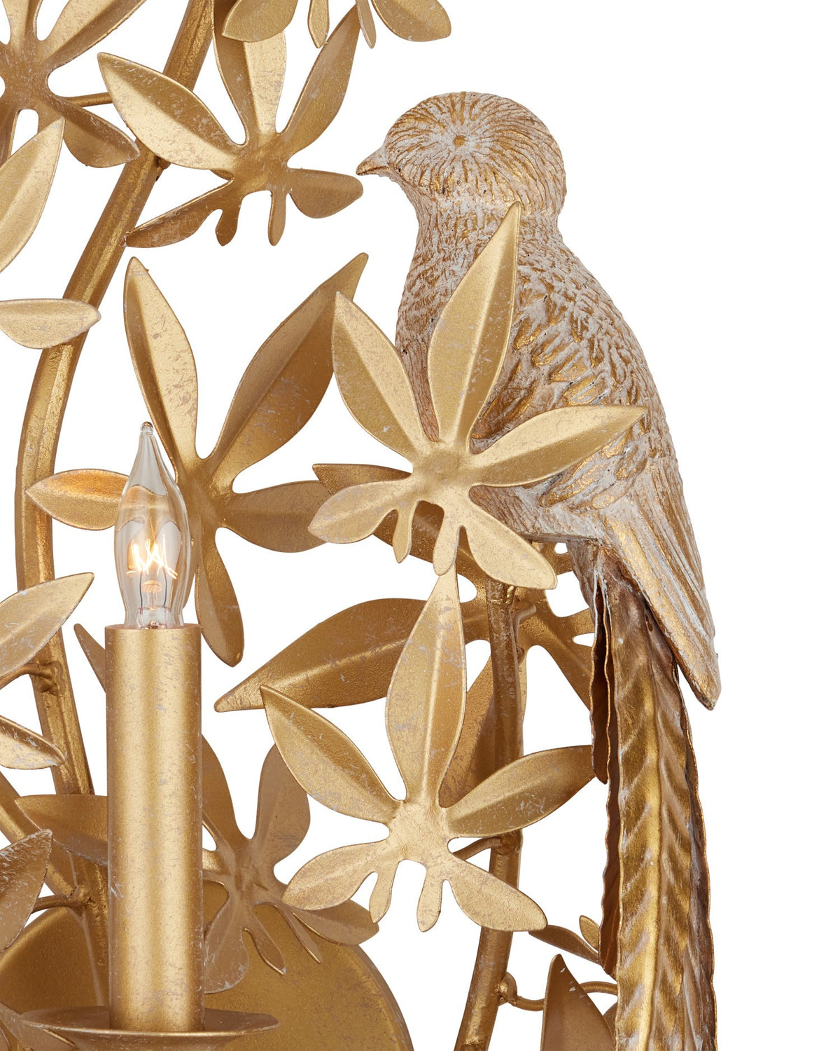 Currey and Company - 5000-0282 - One Light Wall Sconce - Aviary - Swedish Gold