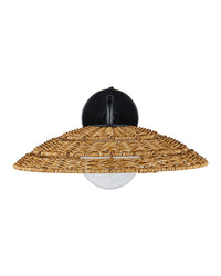 Currey and Company - 5500-0059 - One Light Wall Sconce - Barbary - Natural/Black/Frosted White