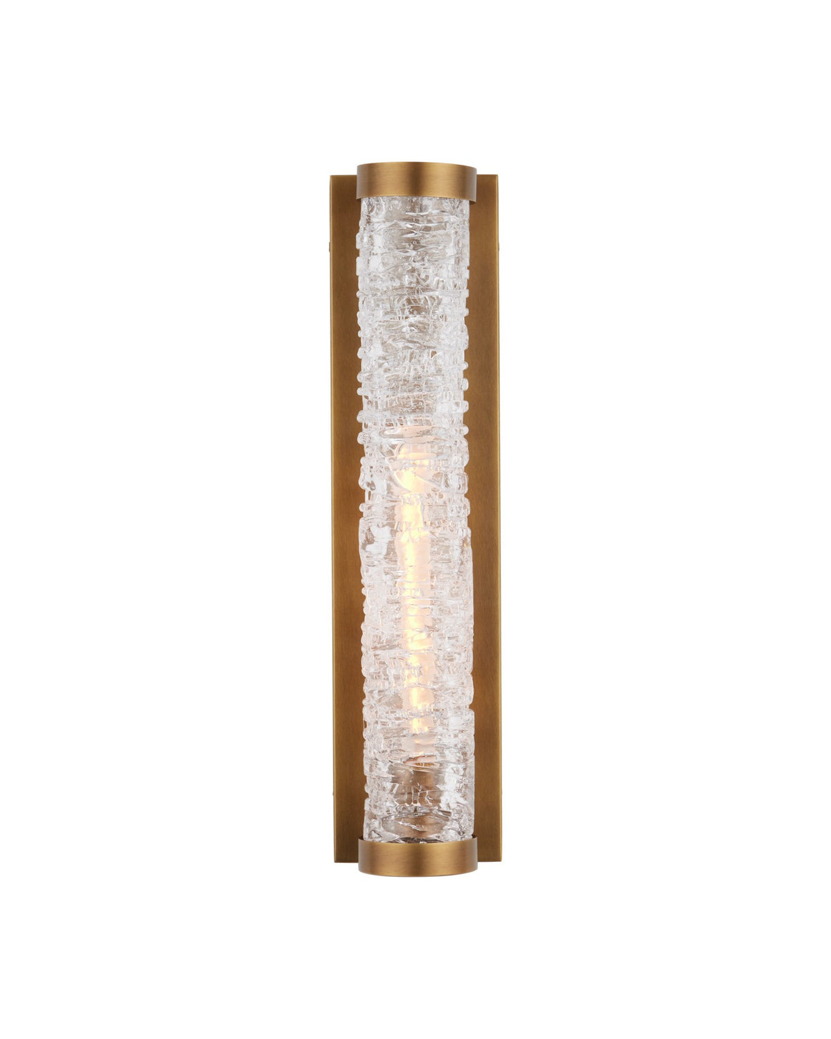 Currey and Company - 5800-0064 - One Light Wall Sconce - Busby Brass Bath Wall Sconce - Clear / Brushed Brass