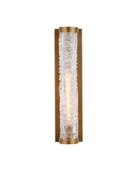 Currey and Company - 5800-0064 - One Light Wall Sconce - Busby Brass Bath Wall Sconce - Clear / Brushed Brass