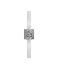 Currey and Company - 5800-0070 - Two Light Wall Sconce - Brietta - Opaque White / Polished Nickel