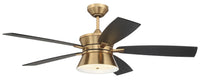 Craftmade - DMK52SB5 - 52" Ceiling Fan - Dominick - Satin Brass