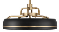 Craftmade - TYL24FBSB3 - 20" Ceiling Fan - Taylor - Flat Black/Satin Brass