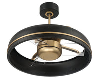 Craftmade - TYL24FBSB3 - 20" Ceiling Fan - Taylor - Flat Black/Satin Brass
