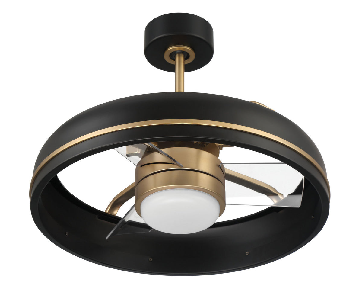 Craftmade - TYL24FBSB3 - 20" Ceiling Fan - Taylor - Flat Black/Satin Brass