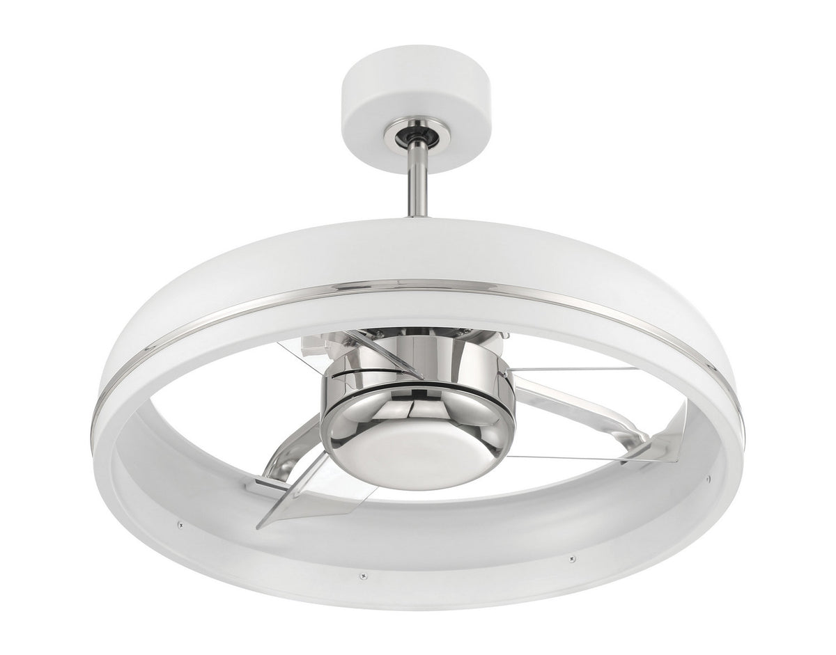 Craftmade - TYL24WPLN3 - 20" Ceiling Fan - Taylor - White/Polished Nickel