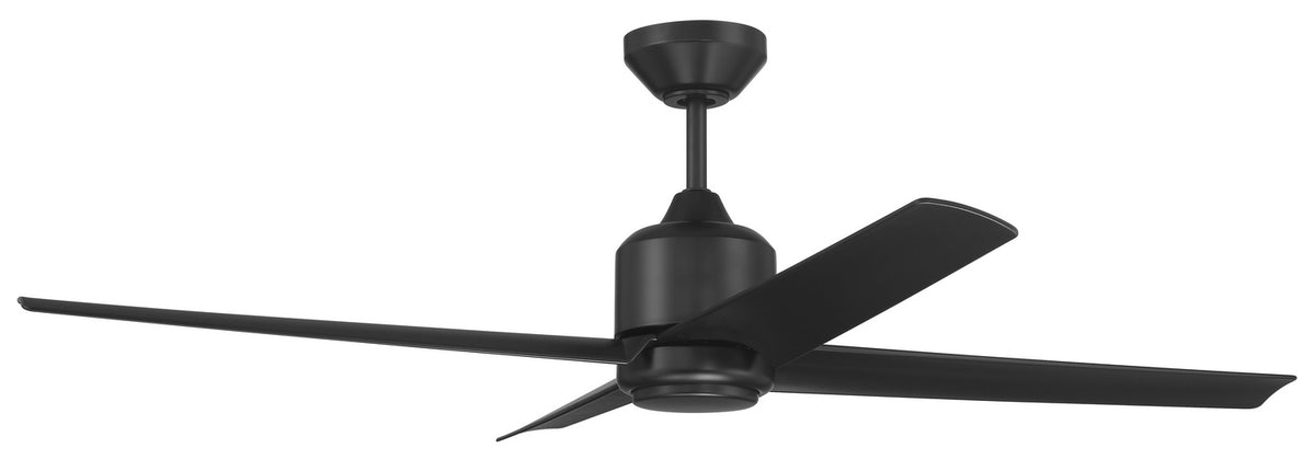 Craftmade - QUL52FB4 - 52" Ceiling Fan - Quell - Flat Black