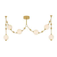Corbett Lighting - 557-06-VB - LED Linear Pendant - Corda - Vintage Brass