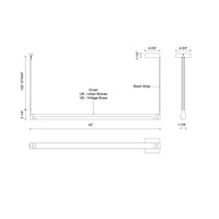 Kuzco Lighting - LP46841-VB-UNV - LED Linear Pendant - Laurence - Vintage Brass